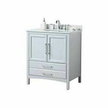 Brand New Vanity Art Rochefort 30&quot;x 22&quot;x 35&quot; Bath Vanity/Grey w/Vanity Top/White - £276.97 GBP