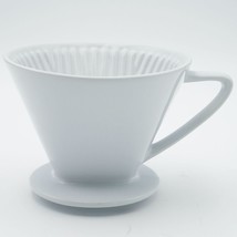 Cilio Porcelain Coffee Filter / Holder Pour-Over, 2-Cup, White, #2 - £13.91 GBP