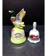 Vintage Ceramic Souvenir Location Bells (Lot of 2) TENNESSEE Mallard Duc... - $8.76
