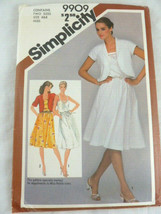 Simplicity 9909 Sundress Sun Dress Bolero Pattern sizes 6 8 Flared skirt... - £6.32 GBP