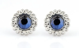 Paparazzi Floral Glow Blue Post Earrings - New - £3.53 GBP