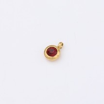 Ot 6 5mm mirror polish birthstone charms stainless steel charms for diy making necklace thumb200