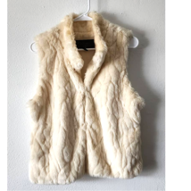 Ci Sono by Cavalini Cream Faux Fur Jacket Vest Medium - $25.00