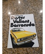 1972 Plymouth Barracuda Vintage Car Sales Brochure Catalog - Duster Valiant - $9.89