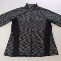 Tek Gear Men's Black & Gray Full Zip Long Sleeve Jacket Size XL image 6