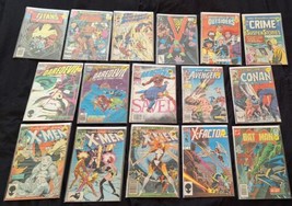 16 DC &amp; MARVEL BRONZE AGE COMIC BOOKS XMEN, BATMAN,  AVENGERS, DAREDEVIL... - $32.00