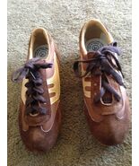Rare Vintage 1980&#39;S Fabriqué En Taiwan Course Chaussures 3,5 Original Daim - $4,933.64 MXN