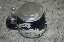 Vintage Scarce German Stein Cobalt Blue Glass Beer Stein, 5”. First Issu... - £39.73 GBP