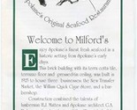 Milford&#39;s Fish House Menu Spokane Washington Original Seafood Restaurant - £17.27 GBP