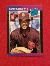 1989 Donruss Sandy Alomar Jr. Rookie Rc #28 San Diego Padres Free Shipping - £1.56 GBP