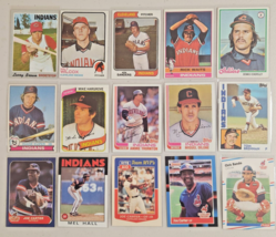 Cleveland Indians Lot of 15 MLB Baseball 1970&#39;s,1980&#39;s,90&#39;s Dennis Eckersley - $13.75