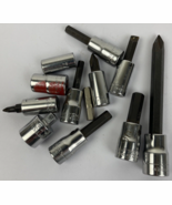 LOT OF 10 x CRAFTSMAN 3/8 1/2&quot; Phillips Flat Allen Screwdriver Socket Wr... - $54.14 CAD