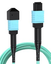 Mpo To Mpo Fiber Cable, 0.9M Om3 Multimode Mpo To Mpo Cable 12 Core Stra... - $35.95