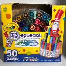 Crayola 588750 Pip-Squeaks Telescoping Marker Tower, Washable Assorted 50 - £16.54 GBP