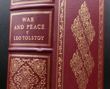 Leo Tolstoy WAR &amp; PEACE Leather Franklin Press Unread Crisp Complete Ill... - $44.99