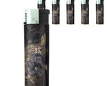 Elephant Art D31 Lighters Set of 5 Electronic Refillable Butane - $15.79