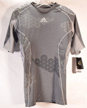 Adidas Techfit Mens Ironskin 5 Pad T-Shirt Gray 2XL NWT - £31.92 GBP