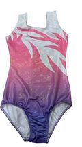 Girls Elyk Size 12 Pink &amp; Purple Ombre Shimmer One-Piece Leotard Gymnastics - $20.18 CAD