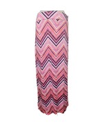 Pink Chevron Pattern Maxi Skirt Size Medium - £19.75 GBP