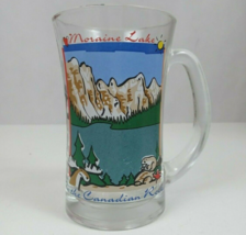 Moraine Lake In The Canadian Rockies 5&quot; Tall Drinking Glass Mug Cup Souv... - $8.90