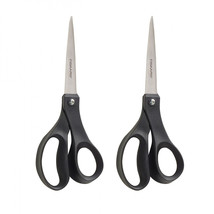 Fiskars Recycled 8 Inch All Purpose Scissors Black 2 Pack 150810-1002 - £8.75 GBP