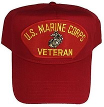 Usmc Marine Corps Veteran Hat Cap Red Eagle Globe Anchor Ega Semper Fidelis - $17.99