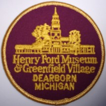 Vintage Henry Ford Museum &amp; Greenfield Village Dearborn MI Embroidered P... - $13.67 CAD