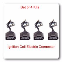 Set 4 Ignition Coil Electric Connector Repair Kit Harness Audi VW Jetta Passat - £12.19 GBP