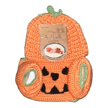 So ‘Dorable Pumpkin Hand Crocheted 3 Piece Halloween Set Size 0-6 Month New - $9.99