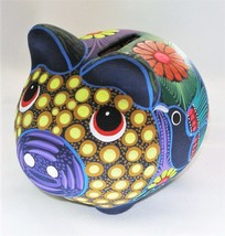 Clay Pig Piggy Bank Piglet Figurine Decorative Folk Art Great Gift Idea p9 - $15.83