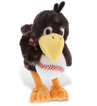 Sitting Crow Stuffed Animal With Soft Baseball Plush Toy - 9.5 Inch - £46.35 GBP