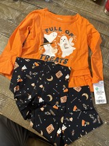 Girls Carters FULL of TREATS Halloween Top &amp; Leggings Infant Toddler 2T - $307.50 MXN