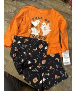 Girls Carters FULL of TREATS Halloween Top &amp; Leggings Infant Toddler 2T - €14,44 EUR