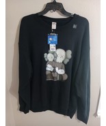 Uniqlo x Kaws Long Sleeve Sweatshirt Black Men’s XL (US Sizing) BRAND NEW - £43.87 GBP