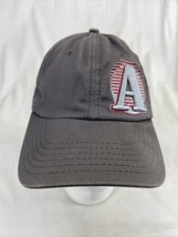 Aurora Co Op Farm Seed AG Baseball Cap Hat Cap A Logo Gray Adjustable Strap - £11.09 GBP