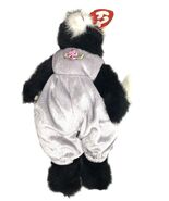 TY Beanie Babies Purrcy the Black &amp; White Cat 9 inch 1993 - $8.95