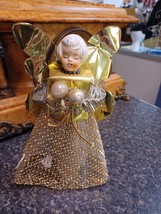 MCM Christmas Angel Hand Made Tree Topper 9&quot; - $29.69