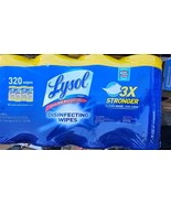 Lysol Disinfectant Wipes Antibacterial Multi-Surface 320 ct (4x80ct) 4 Pack - £16.55 GBP