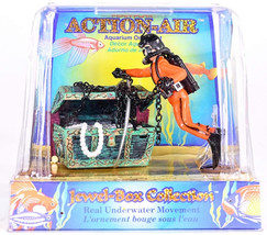 Penn Plax Action Air Treasure Diver Aquarium Ornament 1 count Penn Plax Action A - £19.27 GBP