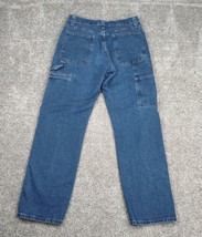 Wrangler Carpenter Jeans Pants Men 30x32 Blue Denim Work Casual Grunge - £23.91 GBP