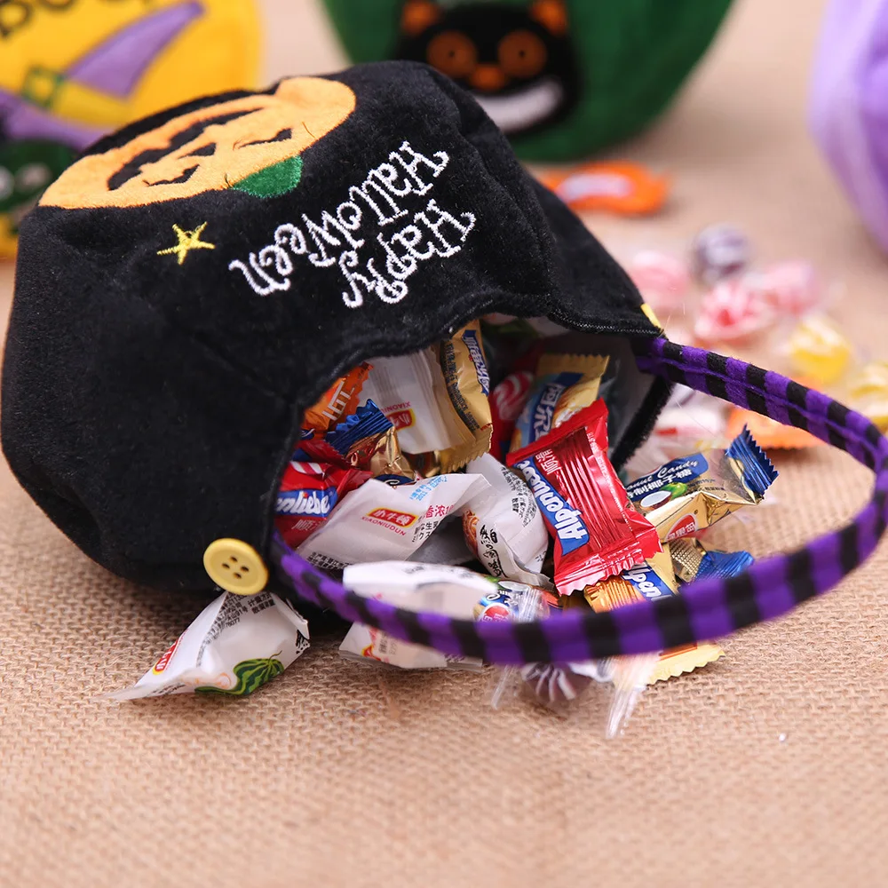 House Home Halloween Basket Pumpkin Bag Cosplay Supplies Halloween Decorations C - £19.98 GBP