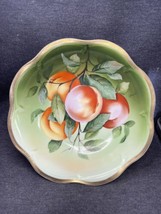 Antique Royal Vienna 10&quot; Green Serving Bowl Peinture Alamain Rare Signed - £19.46 GBP