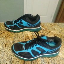 Nike Air Max + 2012 Black Blue Running Sneakers Womens Size 7 487679-004 - $38.61
