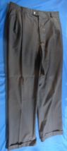 LINEAGE MILAN NEW YORK BLACK PIN STRIPE MEN&#39;S SUIT DRESS PANTS TROUSER 4... - $23.21