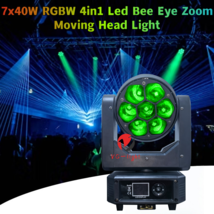 Mini 7x40W 4in1 Bee Eye Pixel Control Led Zoom Wash Moving Head Light fo... - $349.10