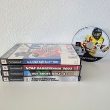 Sony PlayStation 2 PS2 Game Lot 5 Sports Games NCAA Football Golf Baseball - £11.81 GBP