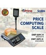60 lb Computing Scale With Pole Display NTEP Legal For Trade - $414.83 CAD