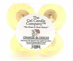 Mineral Oil Based 8 Hour Tea Light Candles Of Orange Blossom Floral Aroma By The - £3.83 GBP