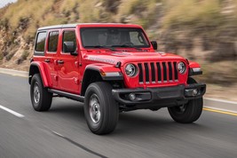 2019 Jeep Wrangler Rubicon red | 24x36 inch POSTER | off road - £16.47 GBP