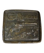 Vintage Mens COLT REVOLVER Brass Belt Buckle Firearms 1976 Indiana Metal... - €33,14 EUR